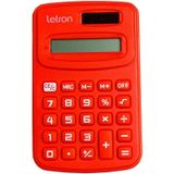 Calculadora De Bolso 8 Digitos Vermelha Com Bateria