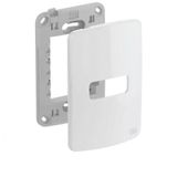 Placa Com Suporte 4x2 1 Posição Branco Composé