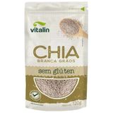 Chia Em Grãos Branca Sem Glúten Vitalin 120g