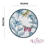 Prato De Sobremesa Blue Garden Plus 20,5cm Alleanza
