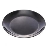 Prato Para Sobremesa De Vidro Opalino Black 19cm Luminarc