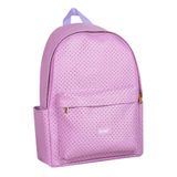 Mochila Furadinha Lilás - Material Pu E Poliéster