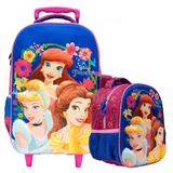Kit Mochila Rodinhas E Lancheira G Princesas Se Disney 3d