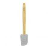 Espátula Em Silicone Mármore C/ Cabo Em Madeira 29x5cm Clink