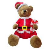 Urso Pelúcia Gigante Natal Boneco Enfeite 2,74m 3 Led Bivolt