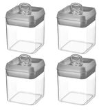 Kit 4 Potes Herméticos 1,1l - Coza Flip: Práticos E Duráveis