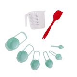 Kit Espátula De Silicone, Jarra Medidora 1l E 5 Colheres Med