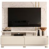 Estante Home Tv 75 Pol Com Pes 183 Cm 8531 Calacata Off White Mdt Calacata Off White