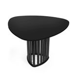 Mesa De Jantar Orgânica 4 Lugares 120x118cm Preta - Straub Web