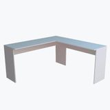 Mesa Em L Para Escritório 150cm - Branco