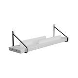 Prateleira-porta Livros Com Metal E Madeira Ou Mdf Life Branco