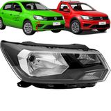 Farol Saveiro Gol G8  Máscara Negra Foco Simples