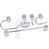 Kit Acessórios Para Banheiro 5 Peças Aço Inox Luxo Cod-01