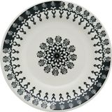 Prato Fundo Donna Folk Oxford Cerâmica 22cm