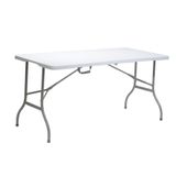 Mesa Dobrável De Polipropileno 180cm X 74cm Branca