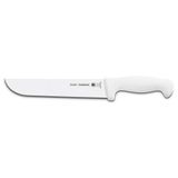 Faca Para Carne 10&quot; Branca Profissional Tramontina Ponta Arredondada Tramontina