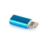 Adaptador Micro Usb Para Iphone - Azul