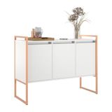 Armario Industrial 3 Portas Branco Cobre