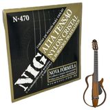 Cordas Violão Nig Nylon Alta Com Bolinha + Palheta + Corda D