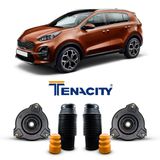 2 Kit Coxim Batente Coifa Dianteiro Kia Sportage 2016 A 2020
