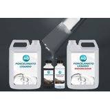 Kit Porcelanato Líquido Cinza Antract Ag Ral5016 Por M