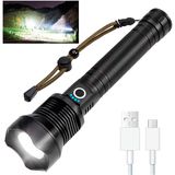 Lanterna P50 Com Led T9 Mais Forte Do Mundo Recarregavel Usb