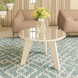 Mesa De Centro Espanha Com Espelho Off White Artely Off White