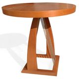 Mesa De Apoio Saibi Ozki 60 Cm Madeira Eucalipto Cedro Corda Redonda Rami