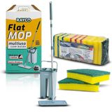 Mop Lava E Seca Vertical Com Kit Bucha Esponja 10 Peças Unic