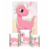 Kit Casado Dinossauro Cute Trio Capa Cilindro Retangular