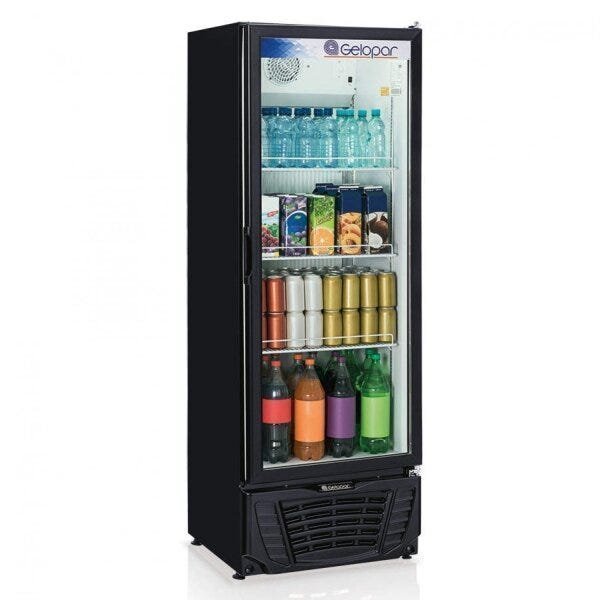 Refrigerador Vertical 410 Litros Gptu-40 Pr Gelopar Preto 220v