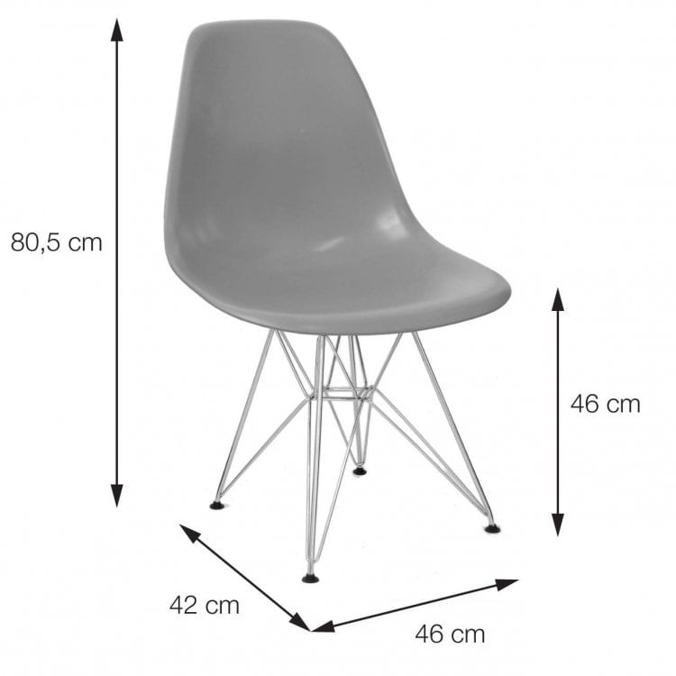 A Cadeira Or 1102 E9 Produzida Em Polipropileno Com Base Em Metal E