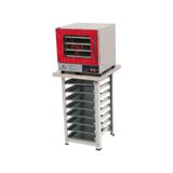 Kit - Forno Turbo Prp-004 Plus Digital 220v Vermelho + Bancada Mes-004 + 8 Assadeiras - Progás 220v