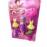 Brinquedo Boneca Troca De Roupa Girl Dressed Com Acessórios