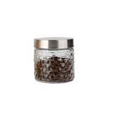 Pote Vidro Rattan 800ml - Tampa Inox | Class Home