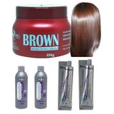 Kit Tinta Coloração Profissional 2 Tinta 2 Ox 1 Matizador