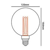 Lampada Led Filamento Acrilico Vintage Retro G125 E27 2,5w