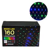 Pisca Pisca Rede Led Colorido 160 Lâmpadas 8 Funções 110v