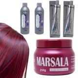 Kit Tinta Coloração Profissional 2 Tinta 2 Ox 1 Matizador