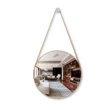 Espelho Redondo Adnet 40cm Com Alça + Suporte