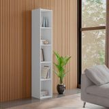 Estante Livreiro Multiuso Janaina 4 Prateleiras Branco - Ajl
