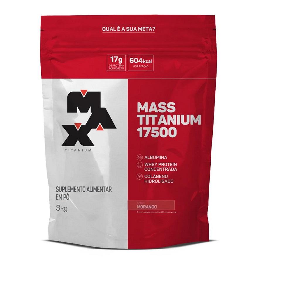 Max Titanium Hipercalórico Mass Titanium 17500 3kg  Baunilha