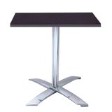 Mesa Gama Dobrável Em Alumínio 75 Cm (altura) Com Tampo Em Mdp Quadrado 60 Cm Preto