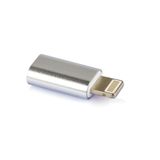 Adaptador Micro Usb Para Iphone - Prata