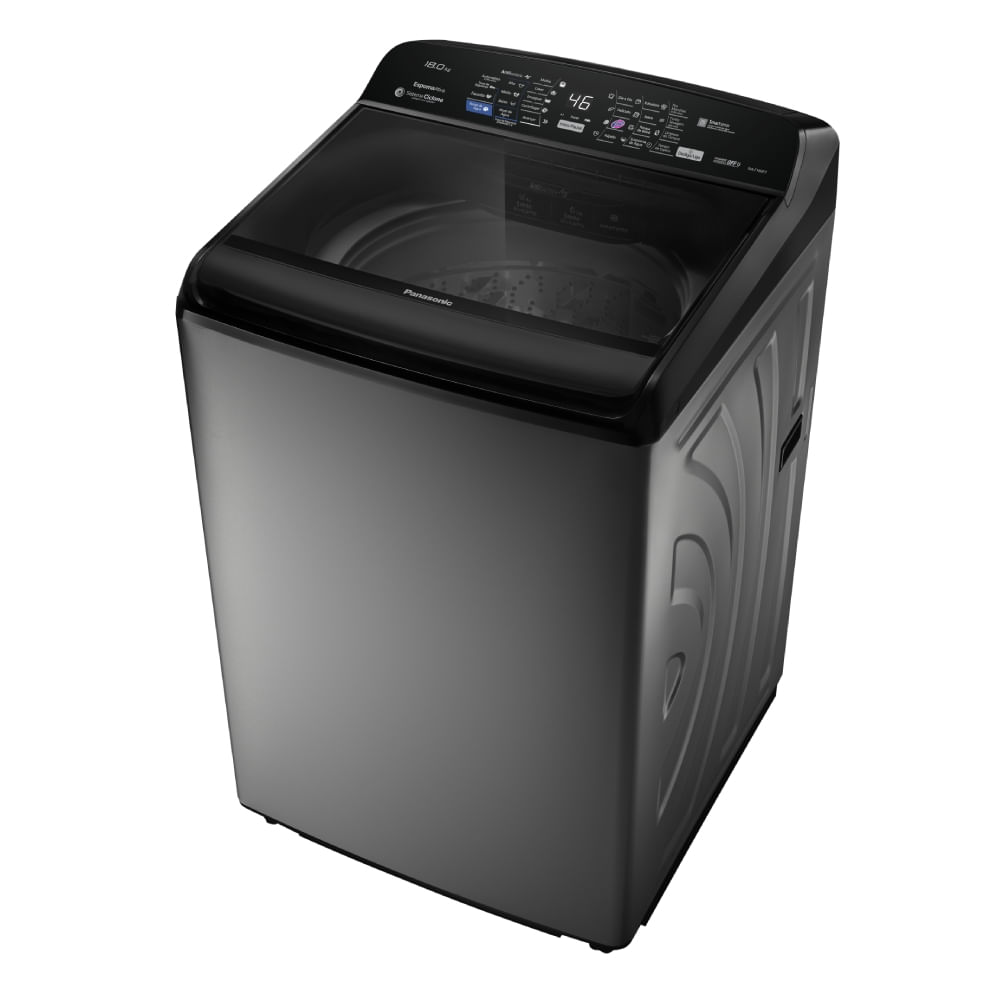 Máquina De Lavar Panasonic 18kg Automática Cesto Inox Na-f180p7 Titânio