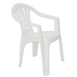 Cadeira Tramontina Bertioga Basic Com Braços Em Polipropileno Branco Tramontina