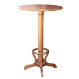 Mesa Bar Redonda Com Suporte Para Pés