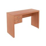Mesa De Computador Solteiro Me-4123 C/ 2 Gavetas Amêndoa - Tecno Mobili