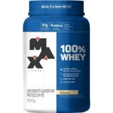 Whey 100% Concentrado Pote Max Titanium 900g  Chocolate