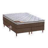 Cama Box + Colchão Castor King Innovation One Face Pocket 193x203x54cm